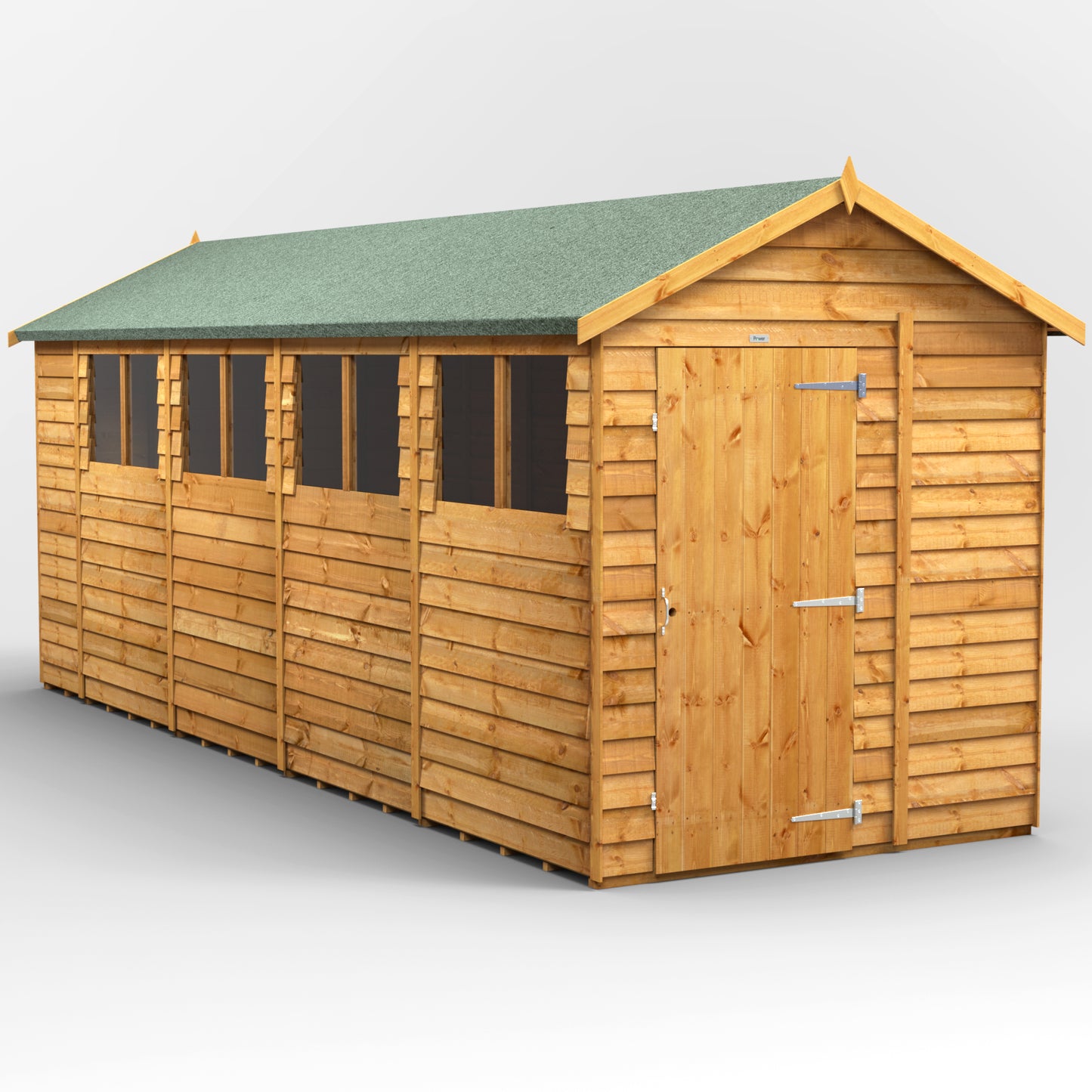 18x6 Power Overlap Apex Shed