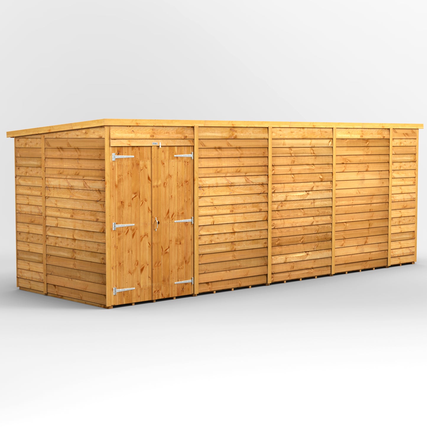 18x6 Power Overlap Pent Roof Shed