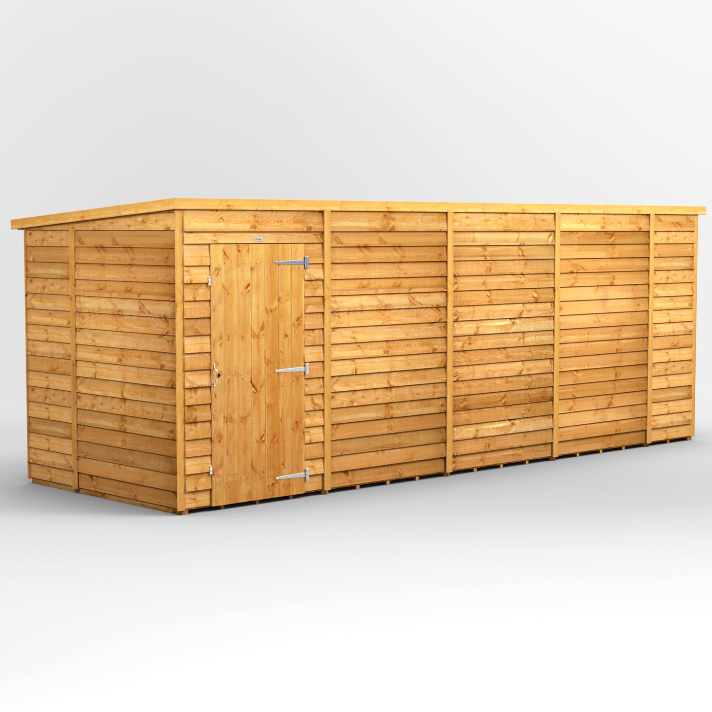 18x6 Power Overlap Pent Roof Shed