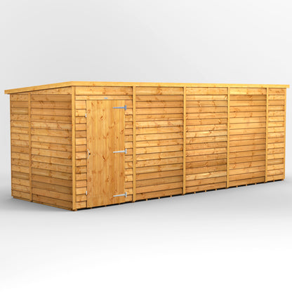 18x6 Power Overlap Pent Roof Shed