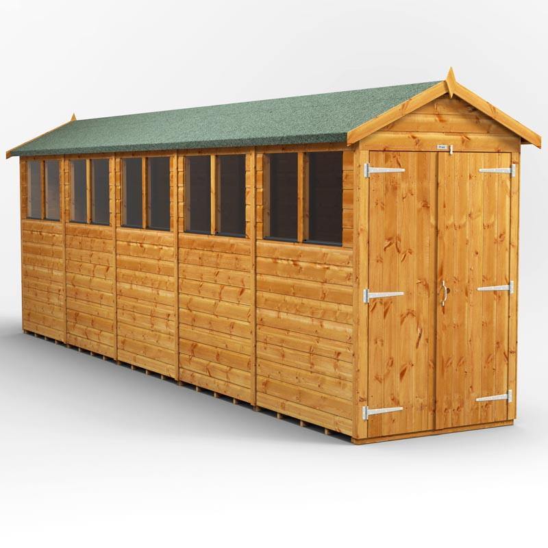 20x4 Power Tongue & Groove Apex Shed