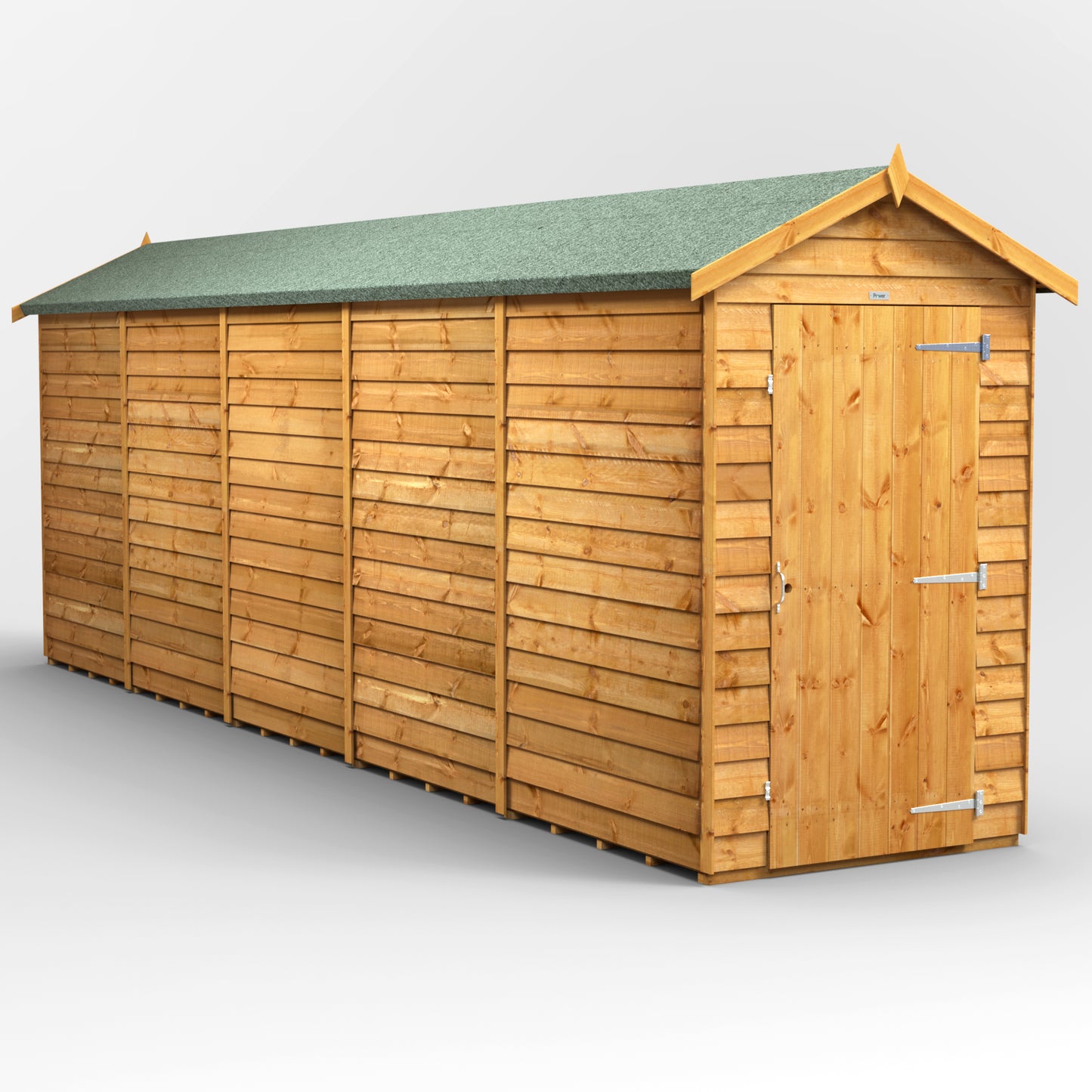 20x4 Power Overlap Apex Shed