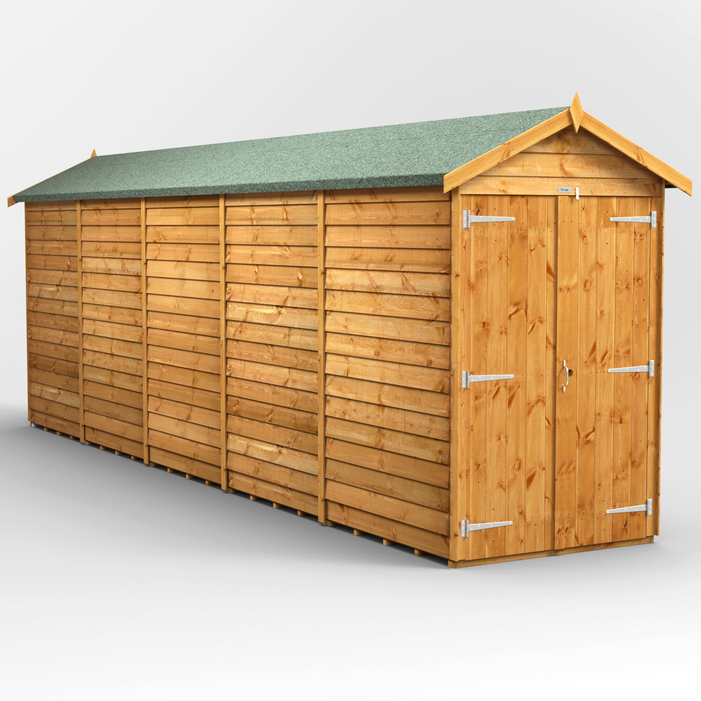 20x4 Power Overlap Apex Shed