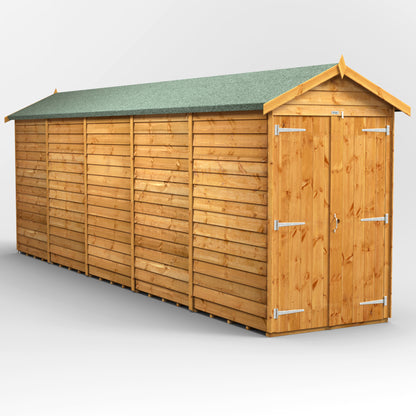 20x4 Power Overlap Apex Shed