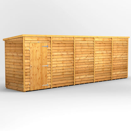 20x4 Power Overlap Pent Roof Shed