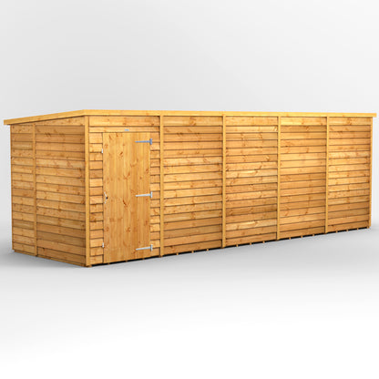 20x6 Power Overlap Pent Roof Shed