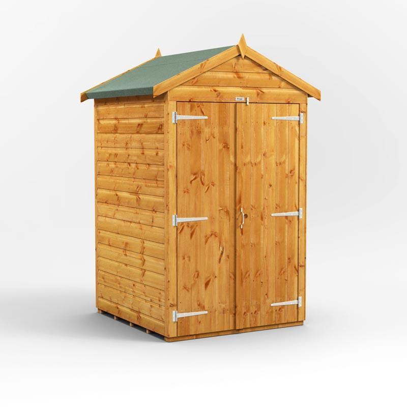 4x4 Power Tongue & Groove Apex Shed