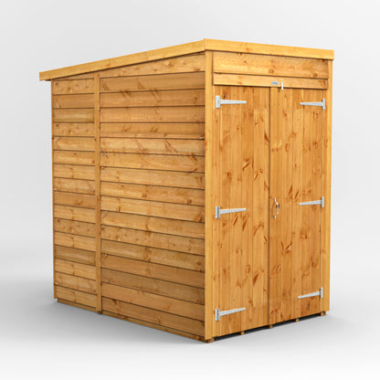 4x6 Power Overlap Pent Roof Shed