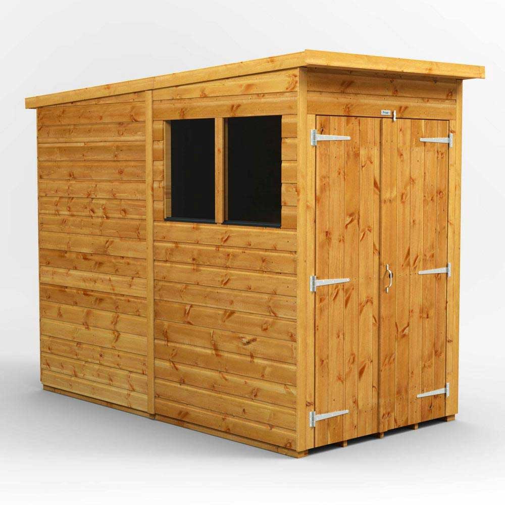 4x8 Power Tongue & Groove Pent Shed