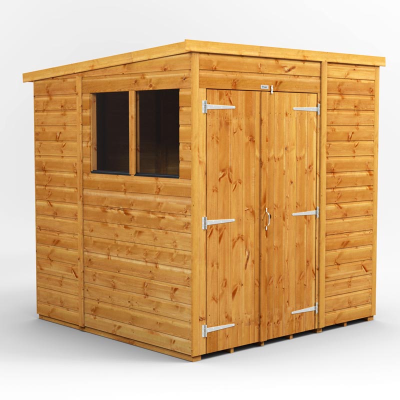 6x6 Power Tongue & Groove Pent Shed