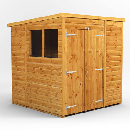 6x6 Power Tongue & Groove Pent Shed