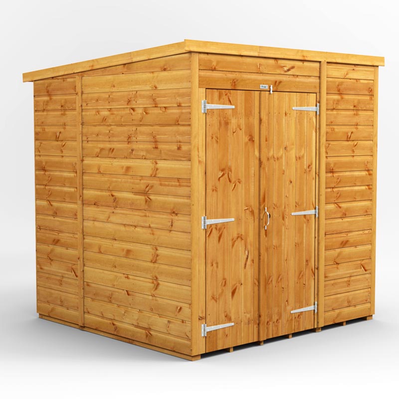 6x6 Power Tongue & Groove Pent Shed