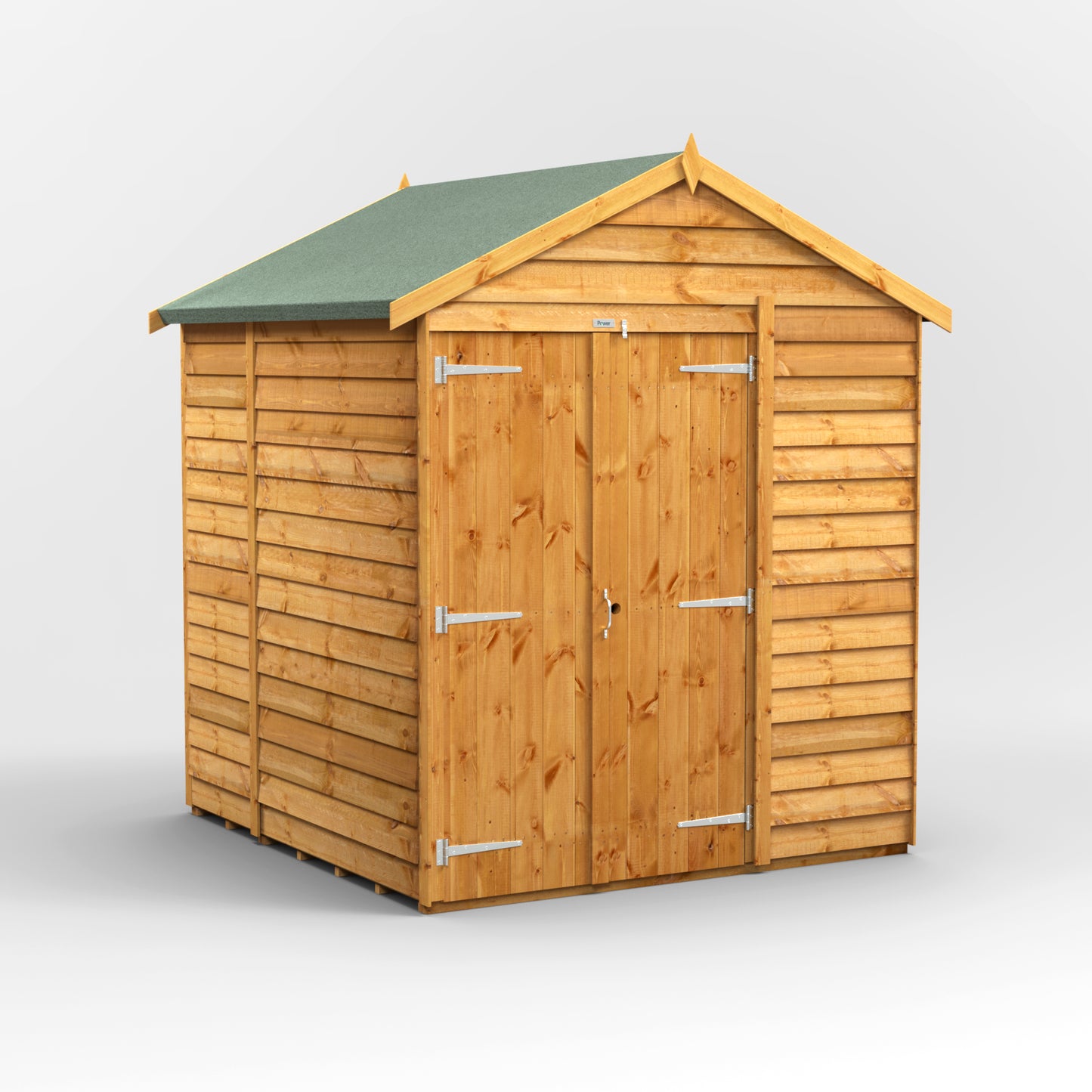 6X6 Power Overlap Apex Shed