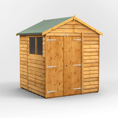 6X6 Power Overlap Apex Shed