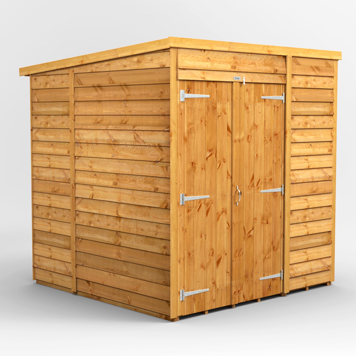 6x6 Power Overlap Pent Roof Shed