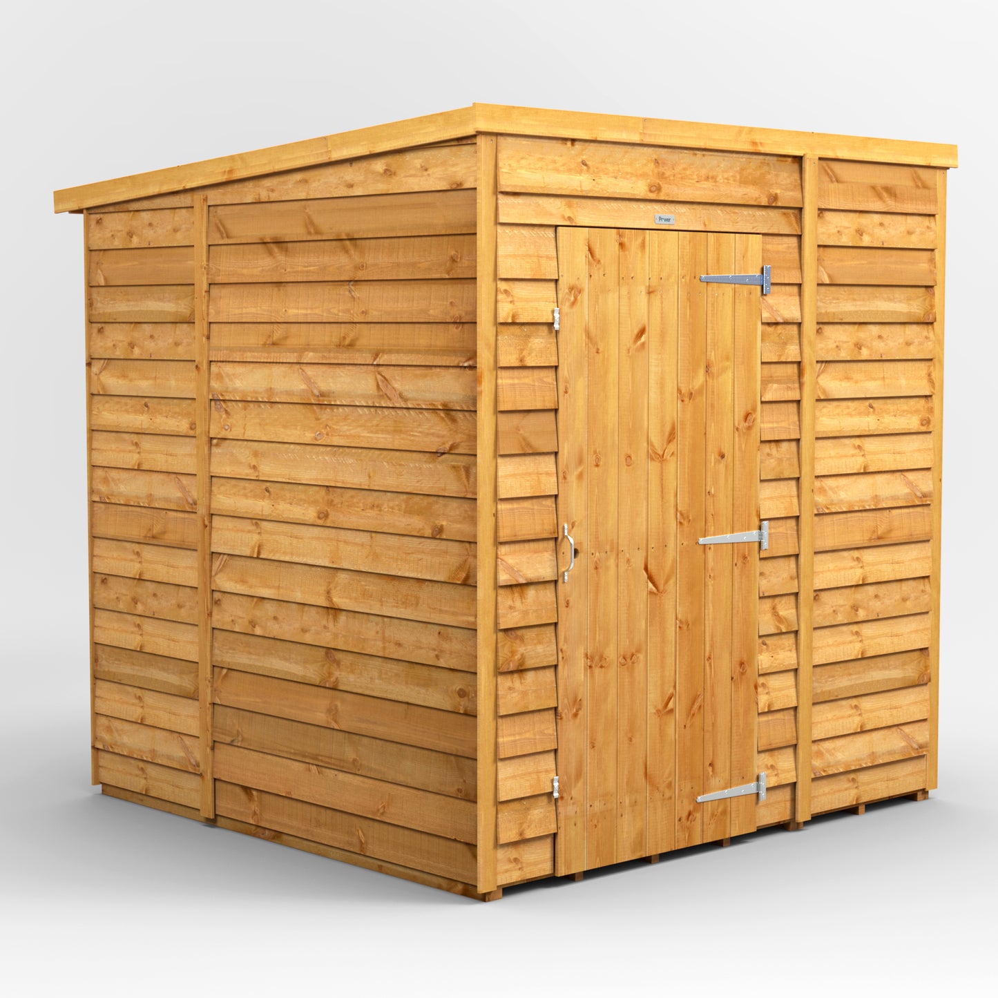 6x6 Power Overlap Pent Roof Shed