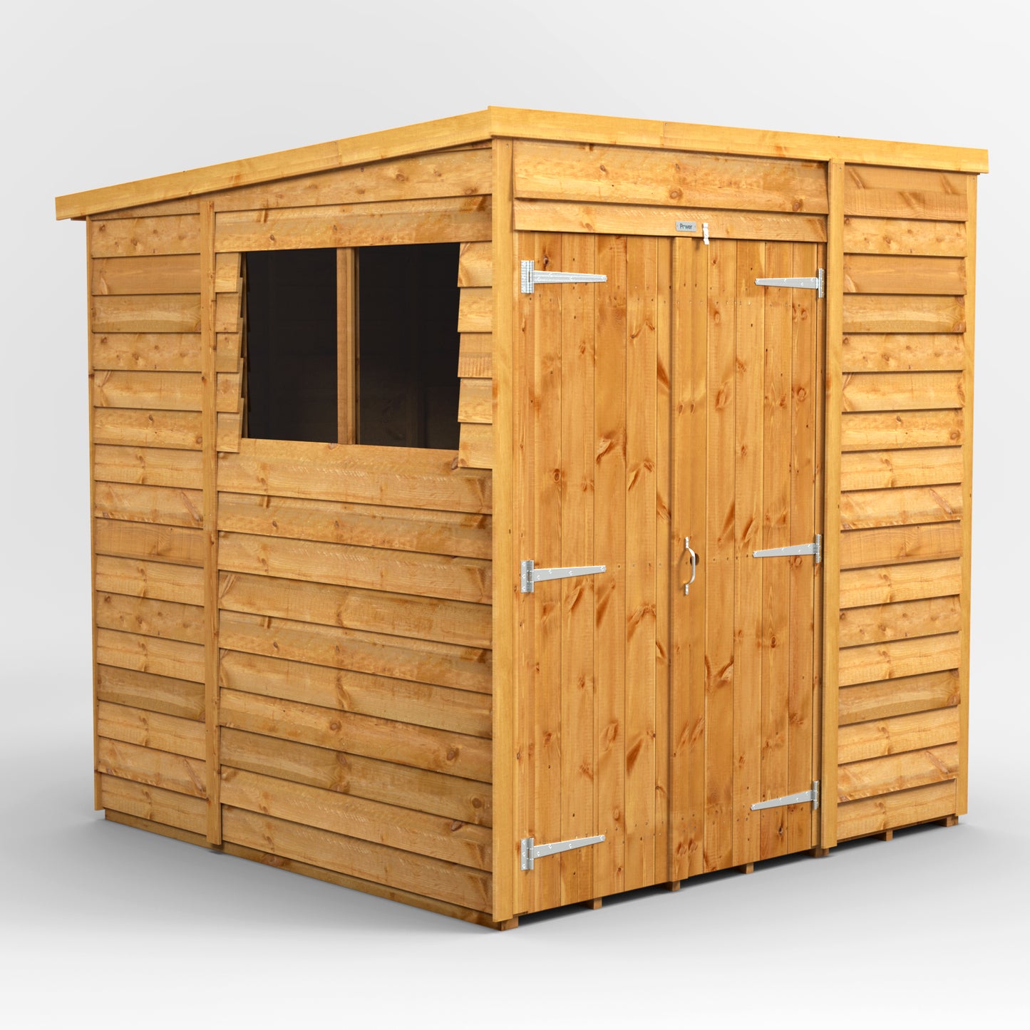 6x6 Power Overlap Pent Roof Shed