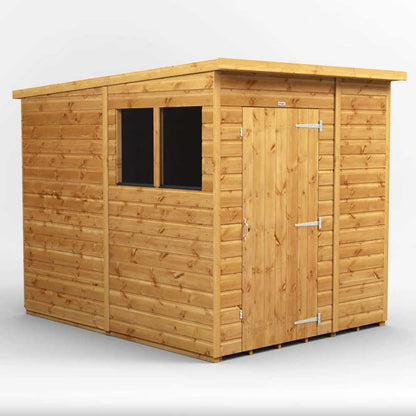 6x8 Power Tongue & Groove Pent Shed