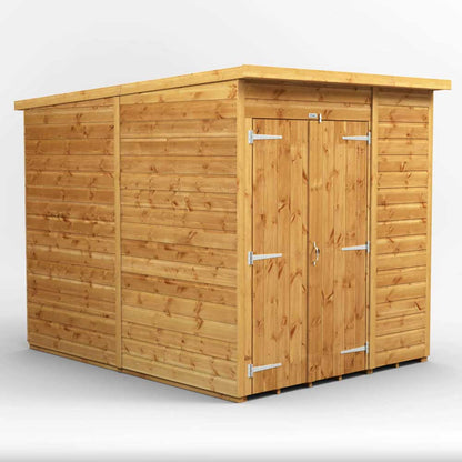 6x8 Power Tongue & Groove Pent Shed