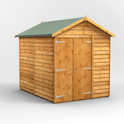 8X6 Power Overlap Apex Shed