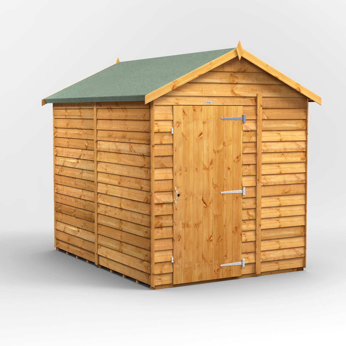 8X6 Power Overlap Apex Shed