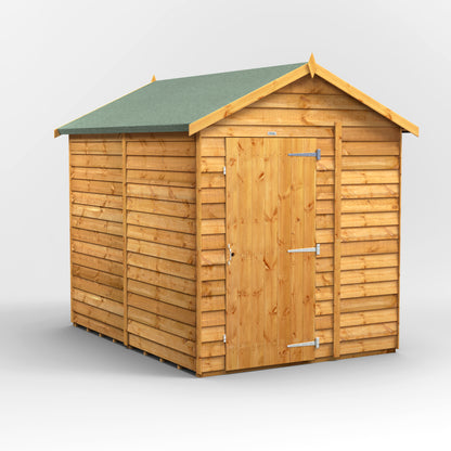8X6 Power Overlap Apex Shed