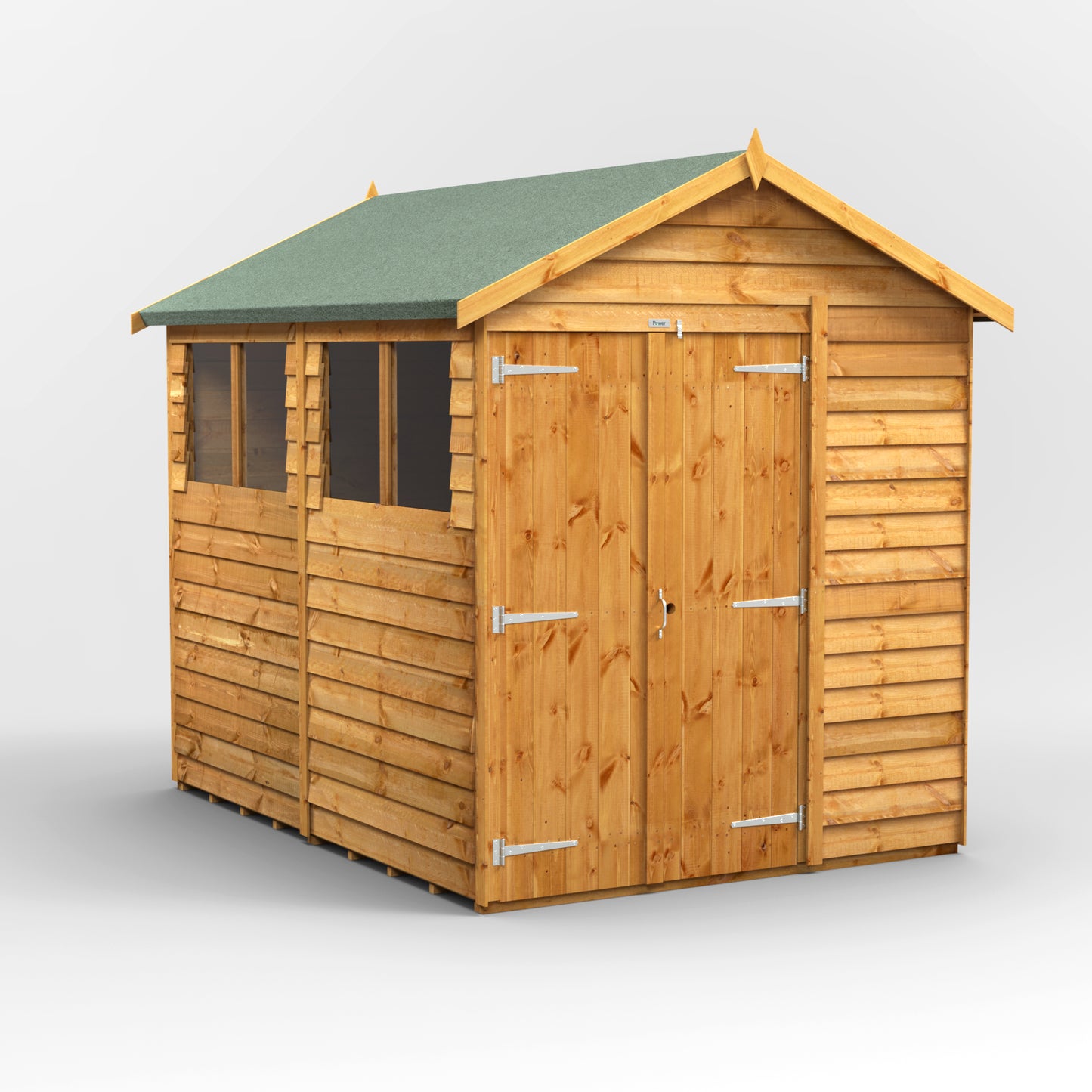8X6 Power Overlap Apex Shed