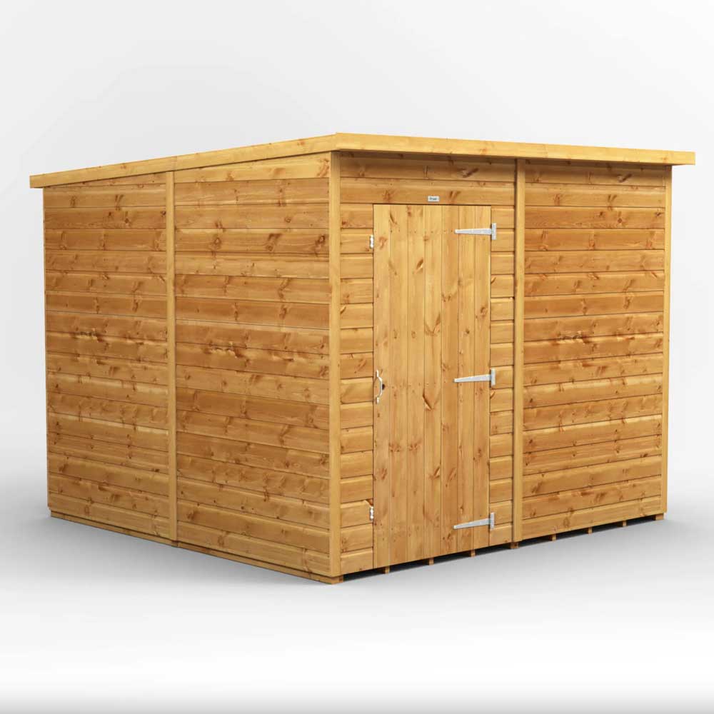 8x8 Power Tongue & Groove Pent Shed