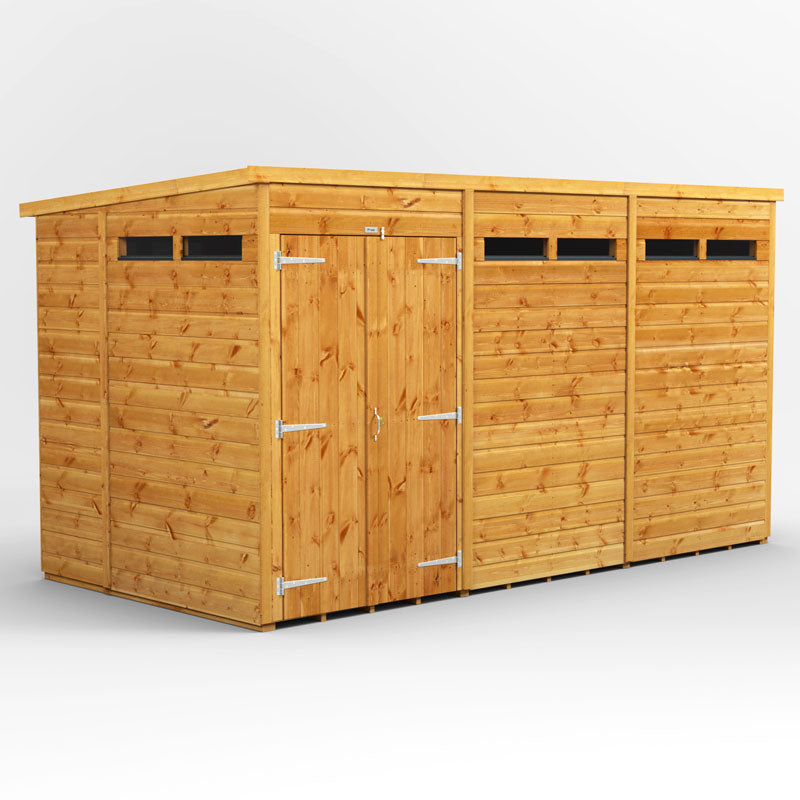 Power Pent Wooden Secure Shed 12x6