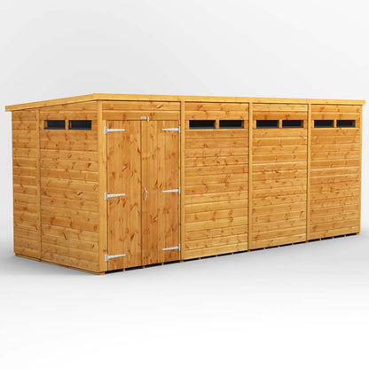 Power Pent Wooden Secure Shed 16x6