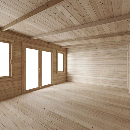 Ashley Log Cabin Garden Room 4.5x3.5m