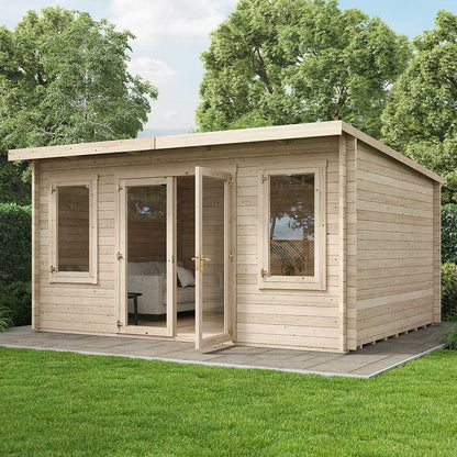 Ashley Log Cabin Garden Room 4.5x3.5m