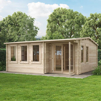 Welbeck Log Cabin Garden Office 5.5x5m