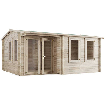Welbeck Log Cabin Garden Office 5x4m