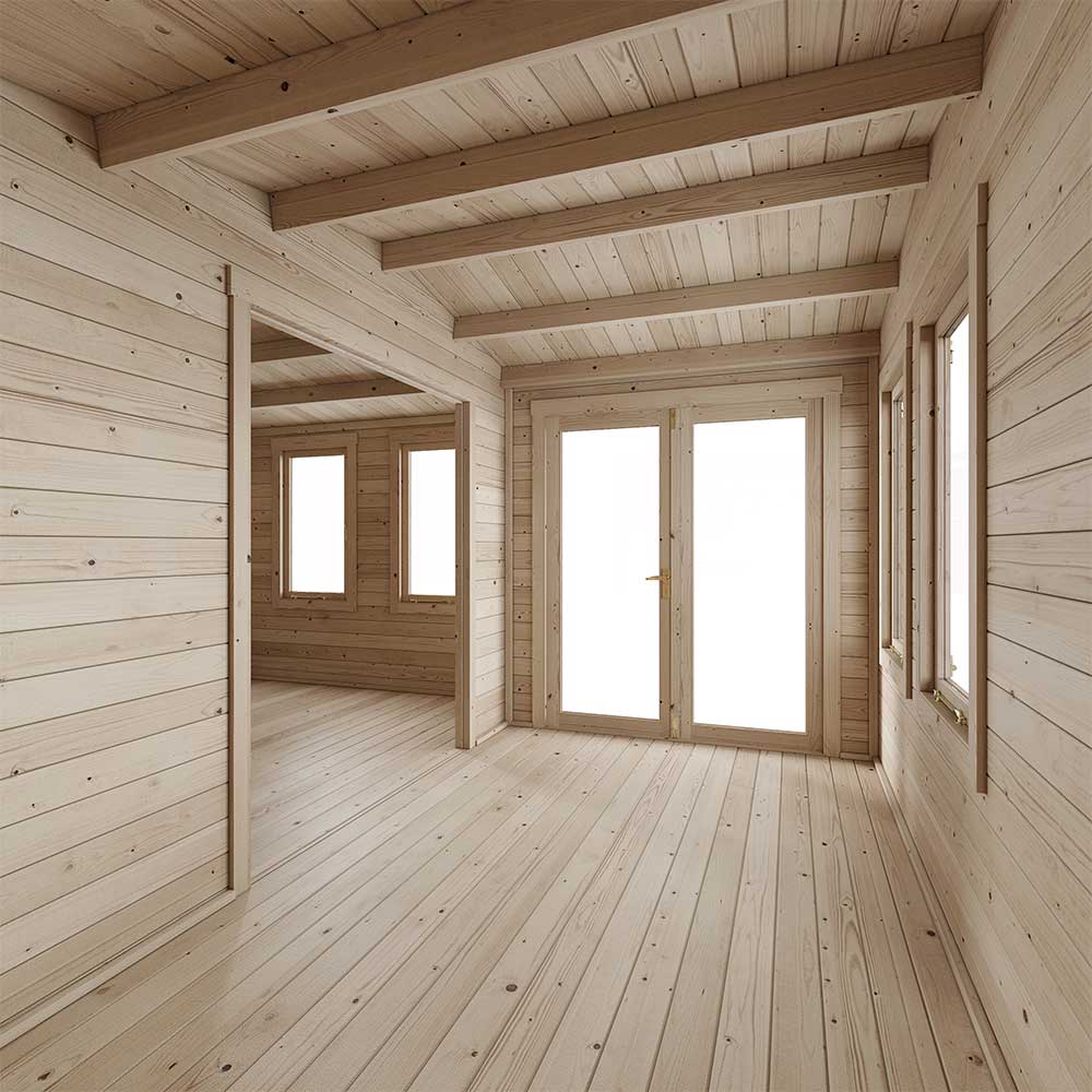 Welbeck Log Cabin Garden Office 5x4m