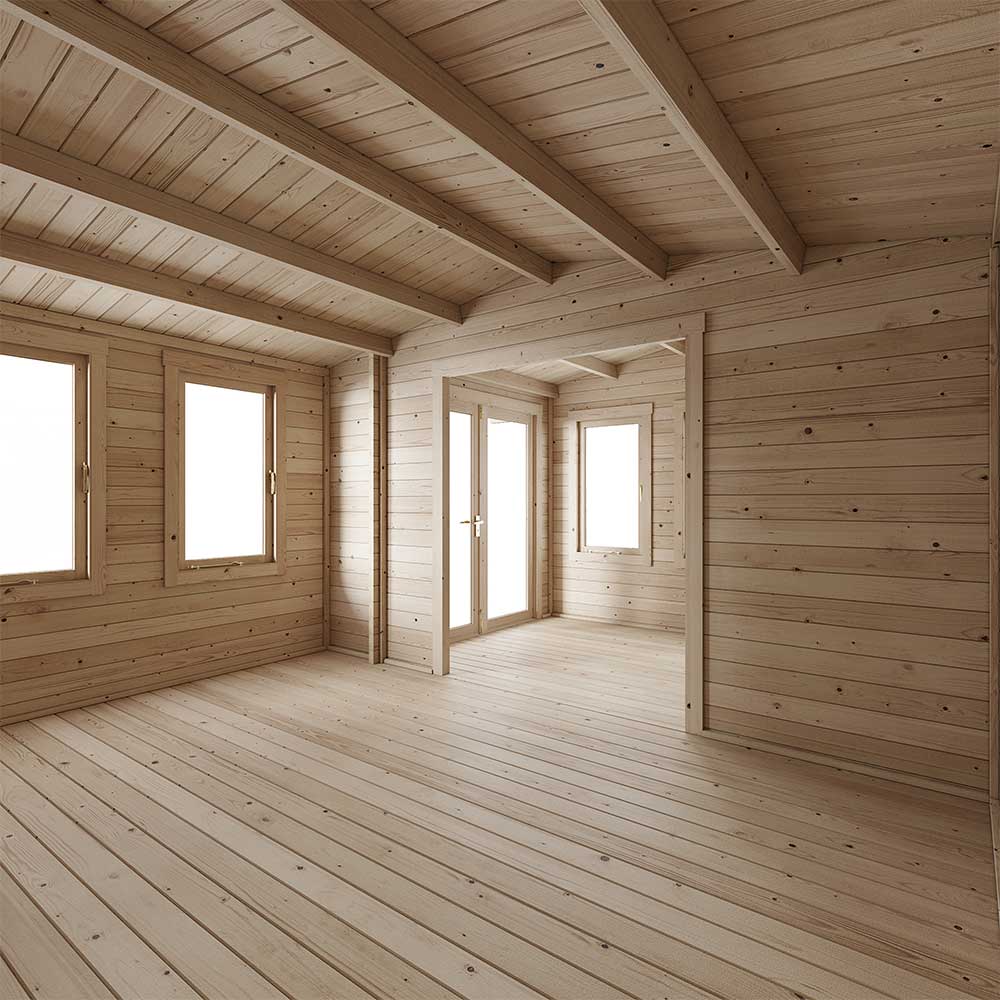 Welbeck Log Cabin Garden Office 5x4m